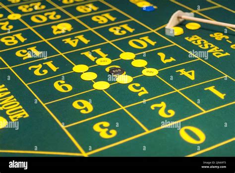 pushing roulette chips.
